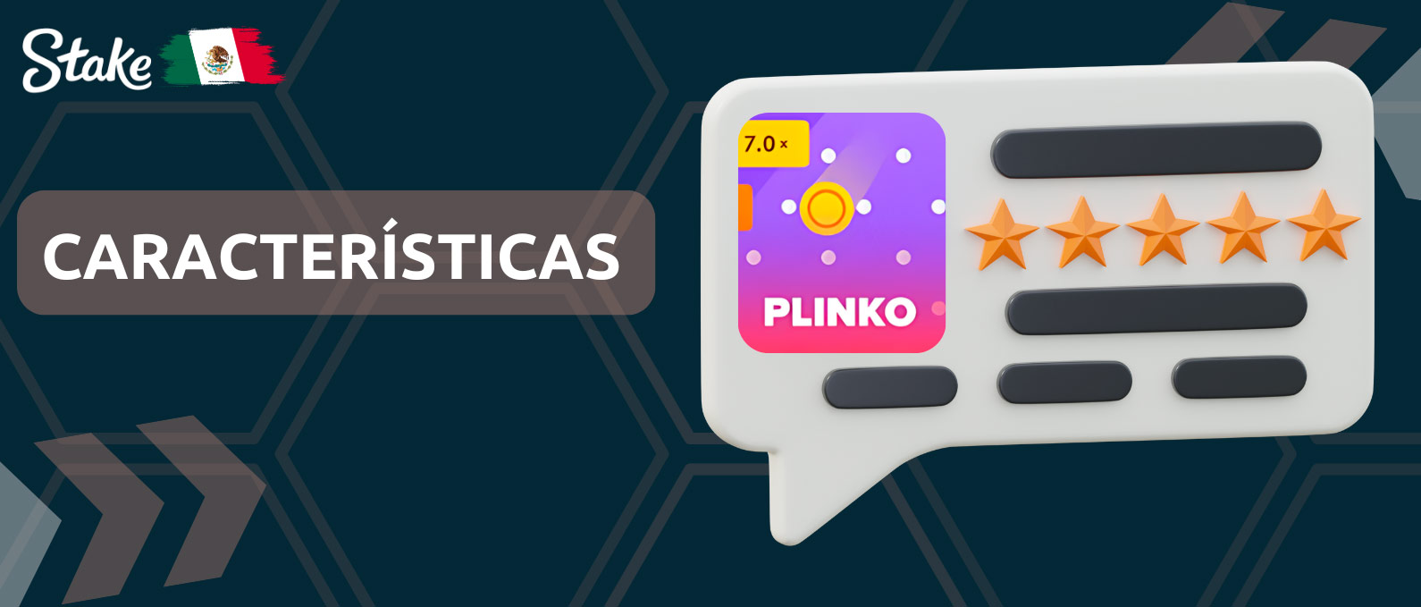 Características de Plinko Stake