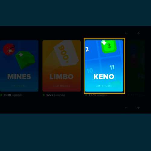 Encuentra un juego de Keno en juego